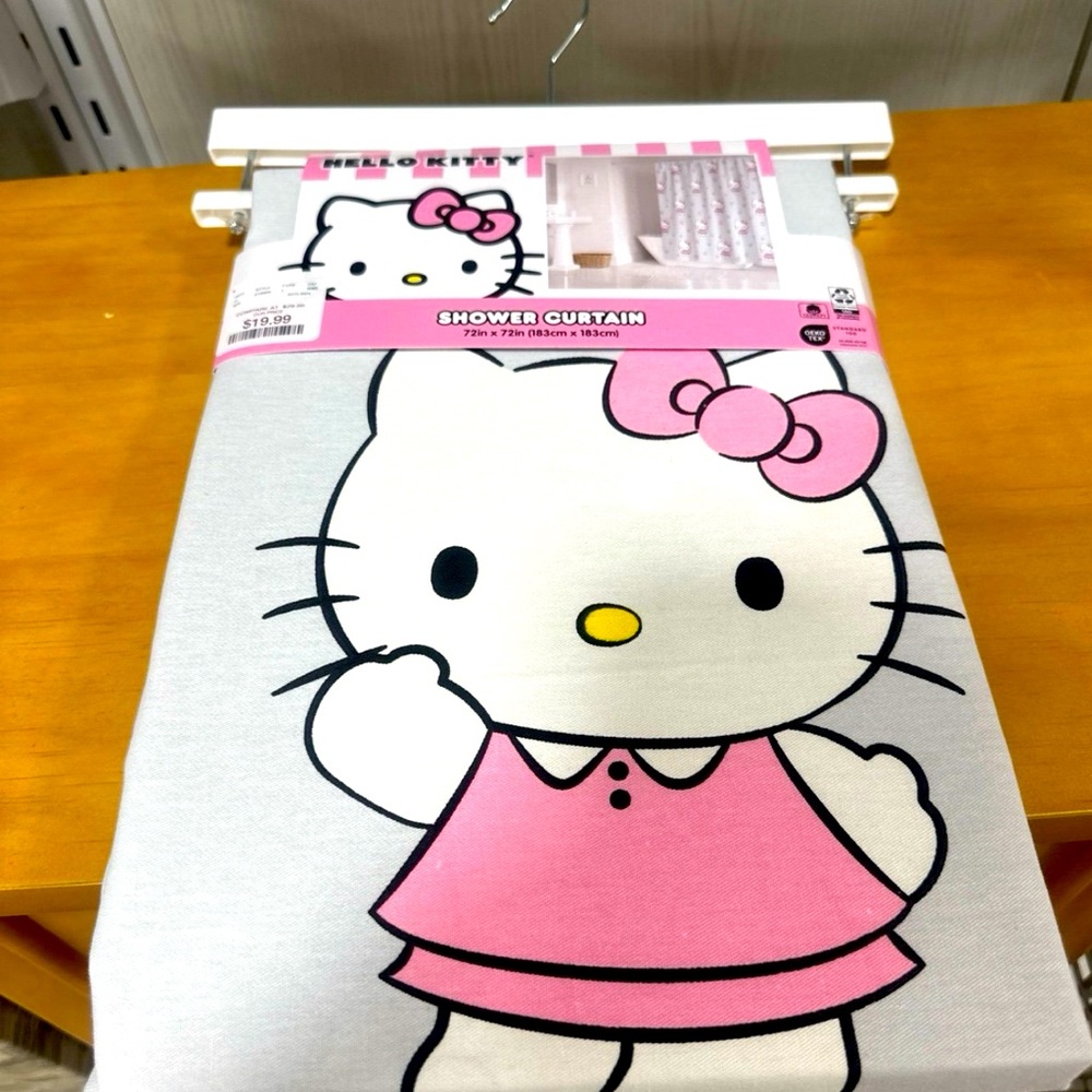 Hello Kitty spring shower curtain BNWT VHTF RARE LIMITED EDITION